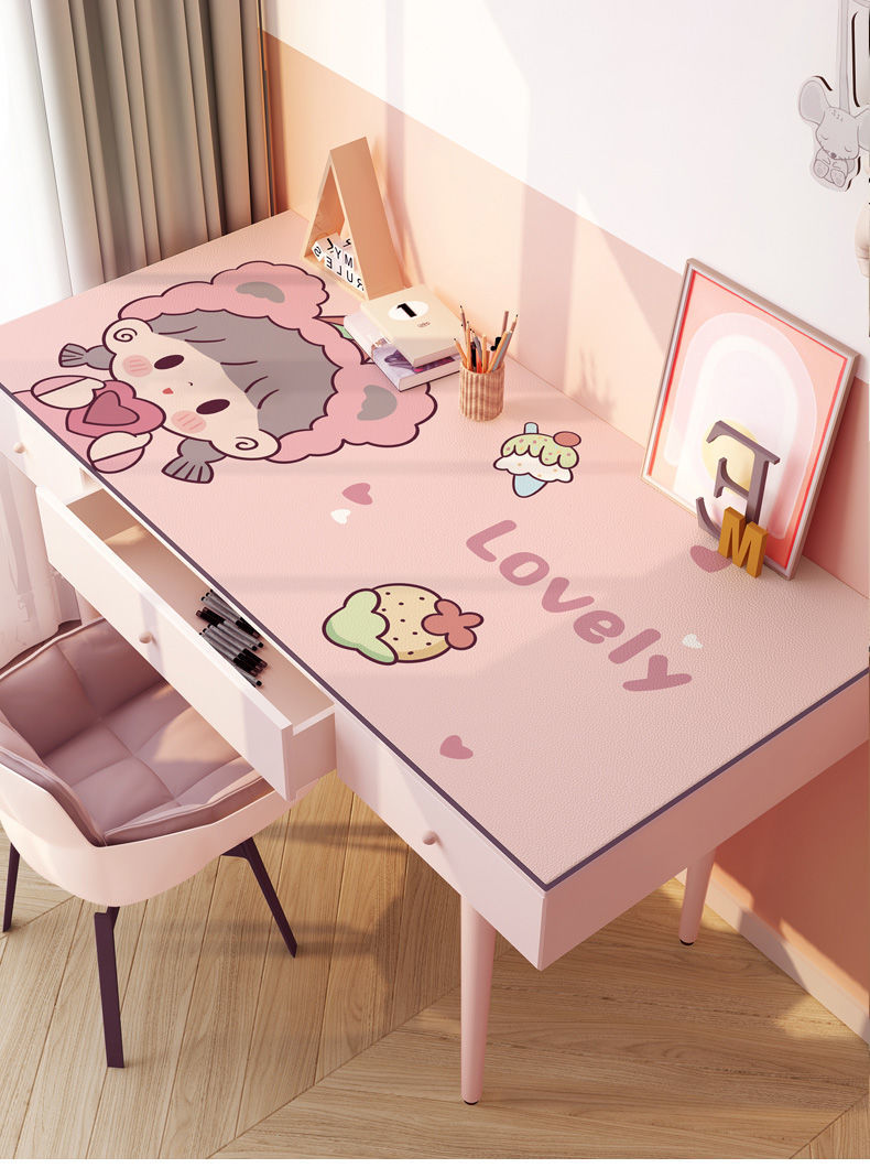 欧芬莱ofenlai硅胶书桌垫护眼学生学习少女可爱写字台布电脑桌垫防水