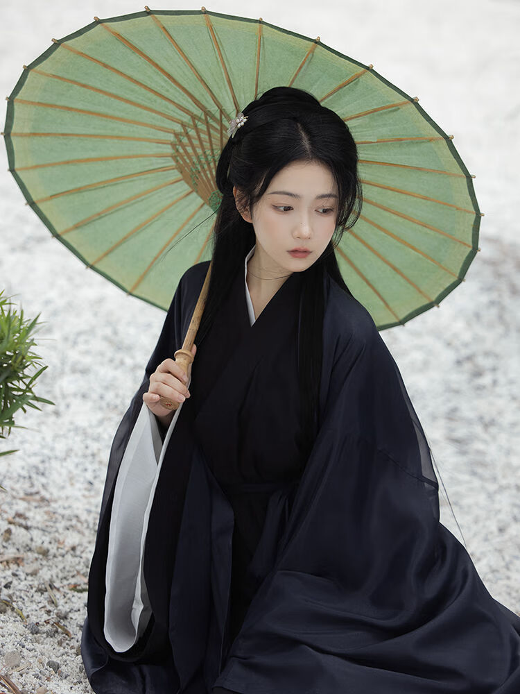 蔓苪汉服古装汉服女霸气黑色超仙古装酷飒暗黑系仙气古风齐腰直裾清冷