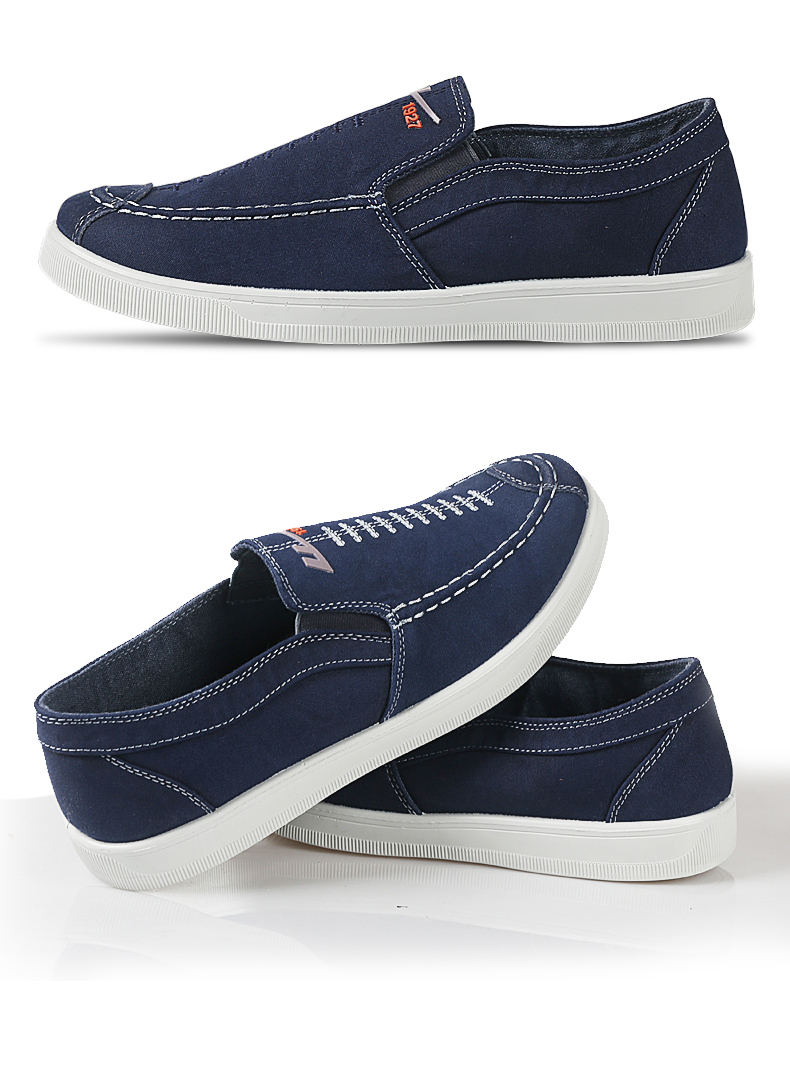 回力男鞋帆布鞋春秋季一脚套板鞋男士布鞋子休闲鞋轻便透气布鞋男