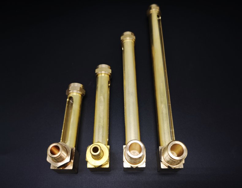 圣马l型油位指示器din3018直管式油标铜管状油标液位计gb1162l型200mm