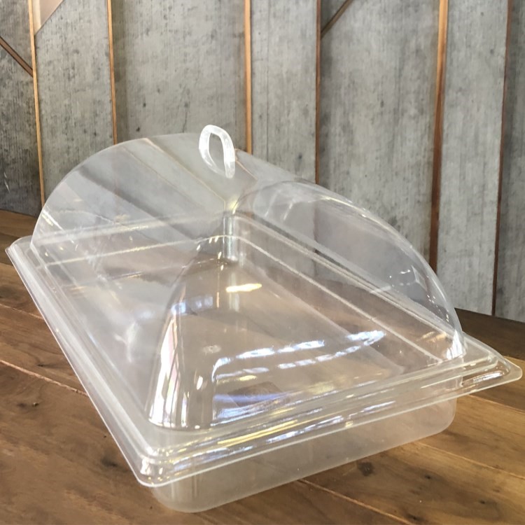 烤盘盖子 透明餐盖餐盘罩卤菜店熟食盘罩子保鲜盖菜桌罩(两个起发货)