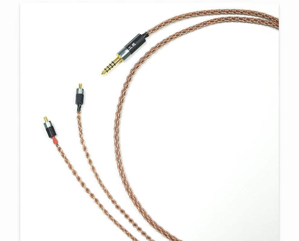 古工匠occ单晶铜适用铁三角athcm2000tickr100ckr90is耳机升级线25mm