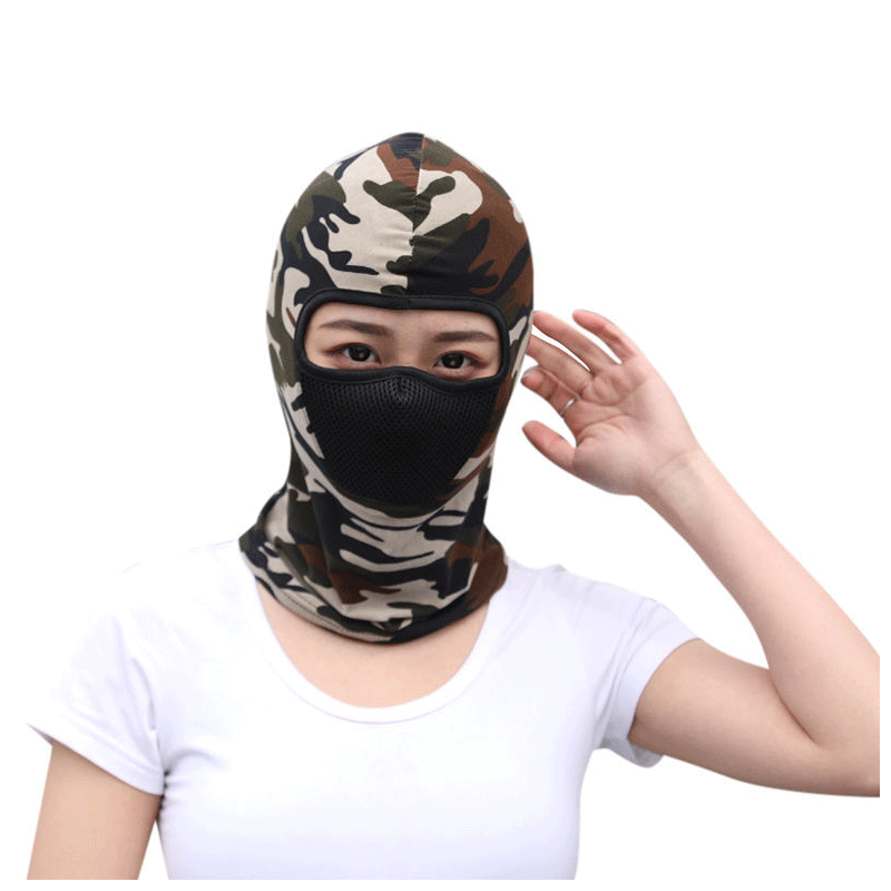 曦润 夏季头套女户外冰丝防护脸罩钓鱼面罩骑车装备防护电焊内脸基尼