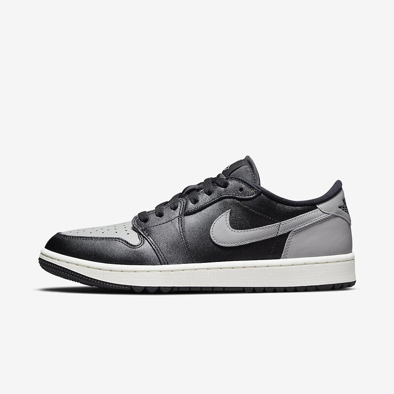 耐克nike男鞋air jordan 1 golf aj1黑灰 影子 低帮复古休闲运动鞋 dd