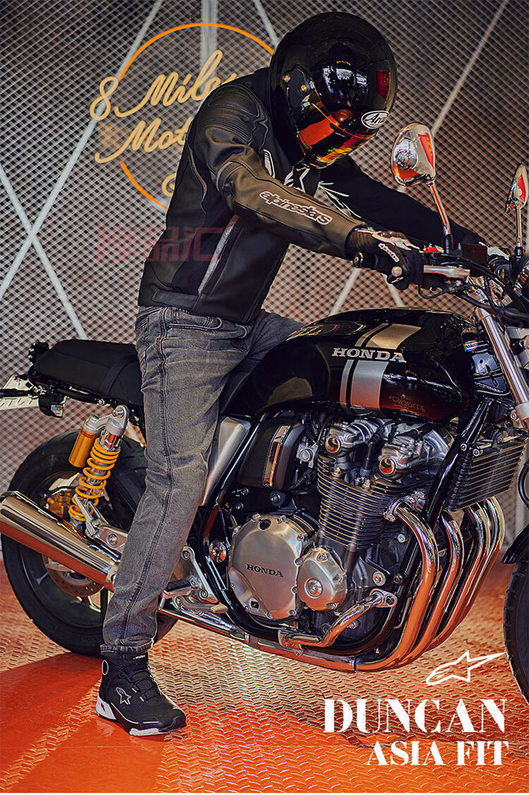 a星alpinestars摩托车骑行牛仔裤机车裤防摔休闲骑行裤男duncan淡黑色