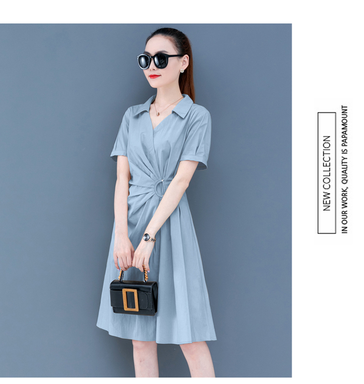 声雨竹品牌女装专柜正品连衣裙女2020年夏季新款气质流行洋气中长裙