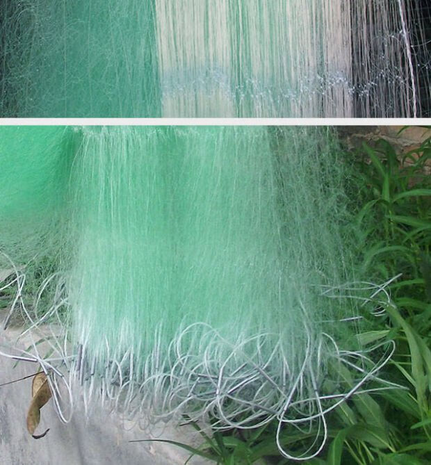 (yanli) 30斤大鱼鲢鳙塑料浮漂鱼网三层进口青丝沉网加重铅坠捕鱼渔网