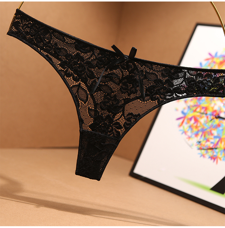 丁裤女一根线内裤女性感方便房事裤衩内裤女女蕾丝 火辣诱惑蝴蝶结
