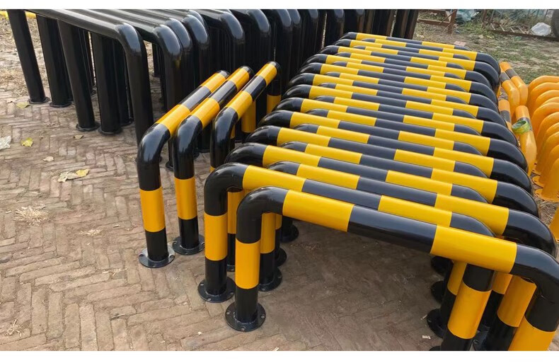 钢管挡车器u型护栏隔离柱停车桩车库限位器车位栏杆防撞护栏定制 u型