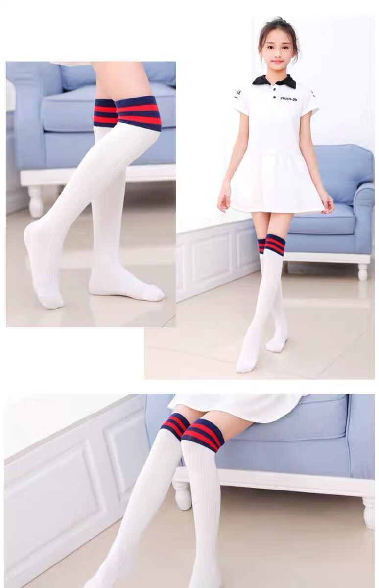 高筒袜儿童春秋男女童中筒袜宝宝棉薄款学生长筒袜堆堆袜女孩过膝袜子