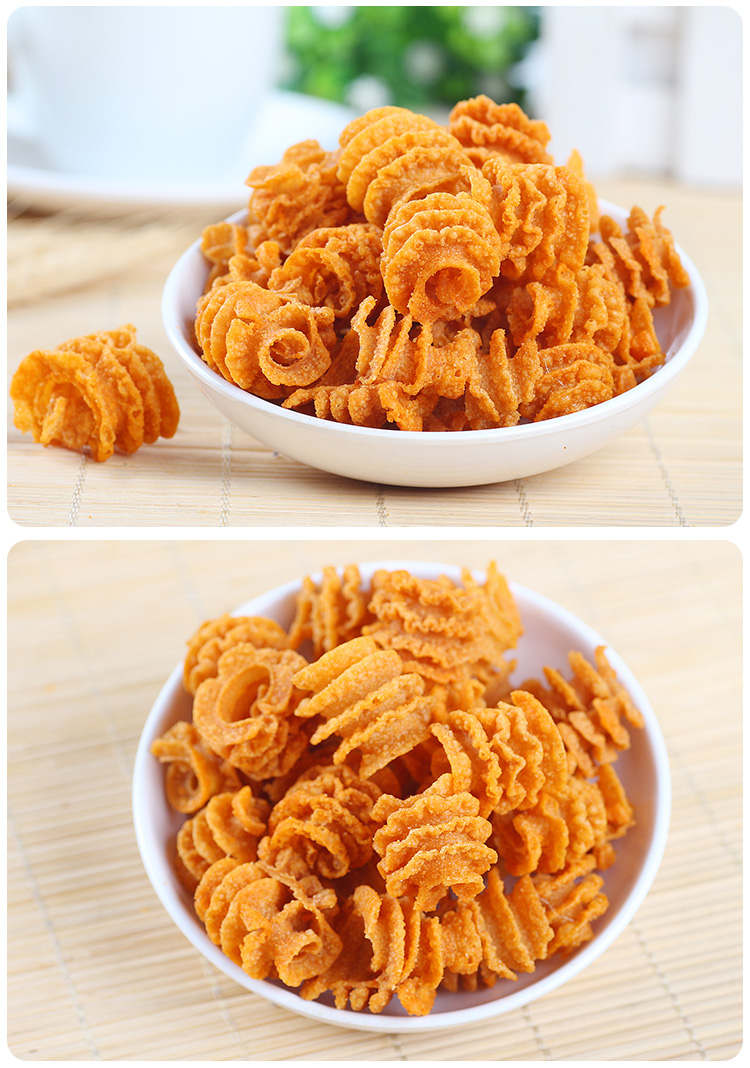 狗牙儿锅巴炭烧牛排味怀旧小零食天津特产小吃 【60袋】比萨卷