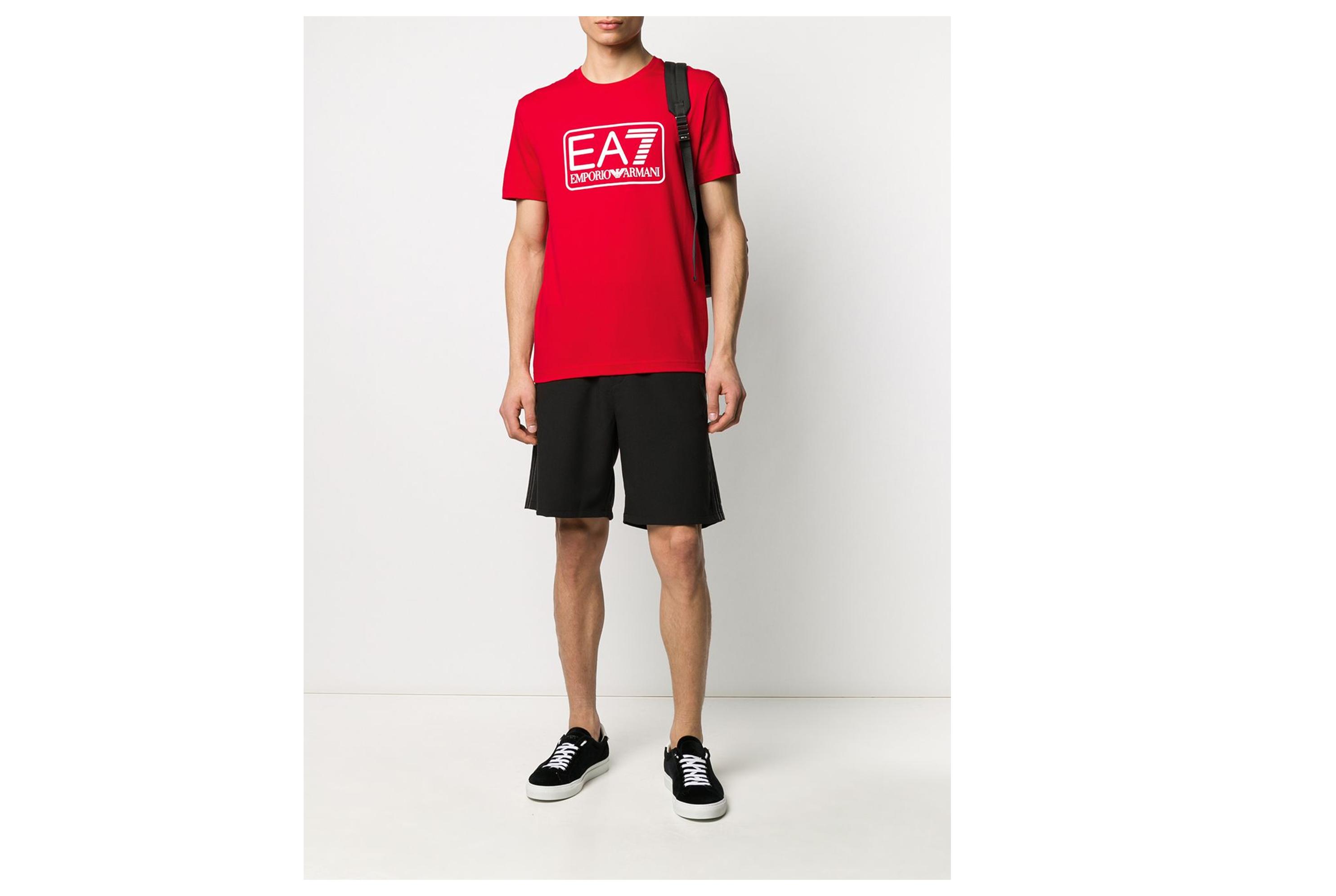 armani 男士 ea7 大号方块logo t恤 黑色 xxl【图片 价格 品牌 报价】