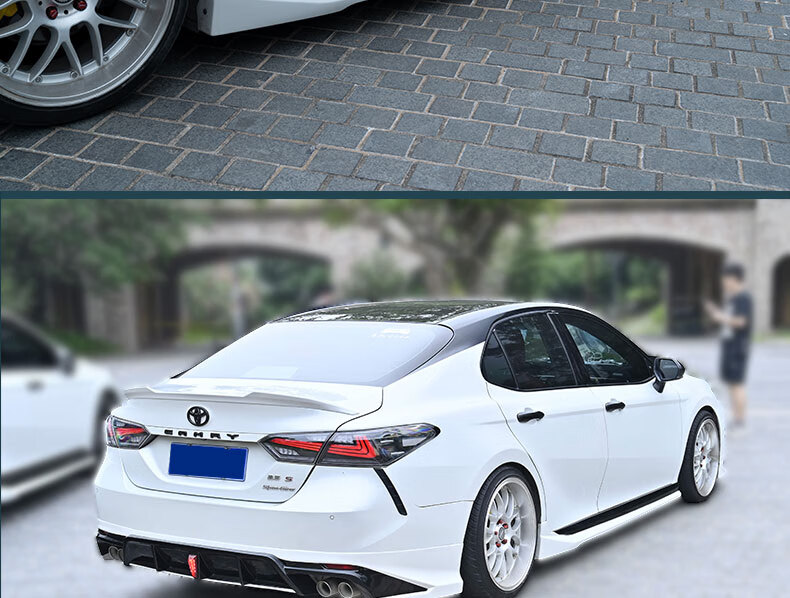 适用于2022款丰田凯美瑞尾翼18-22款运动锋尚版小包围前铲侧裙后包