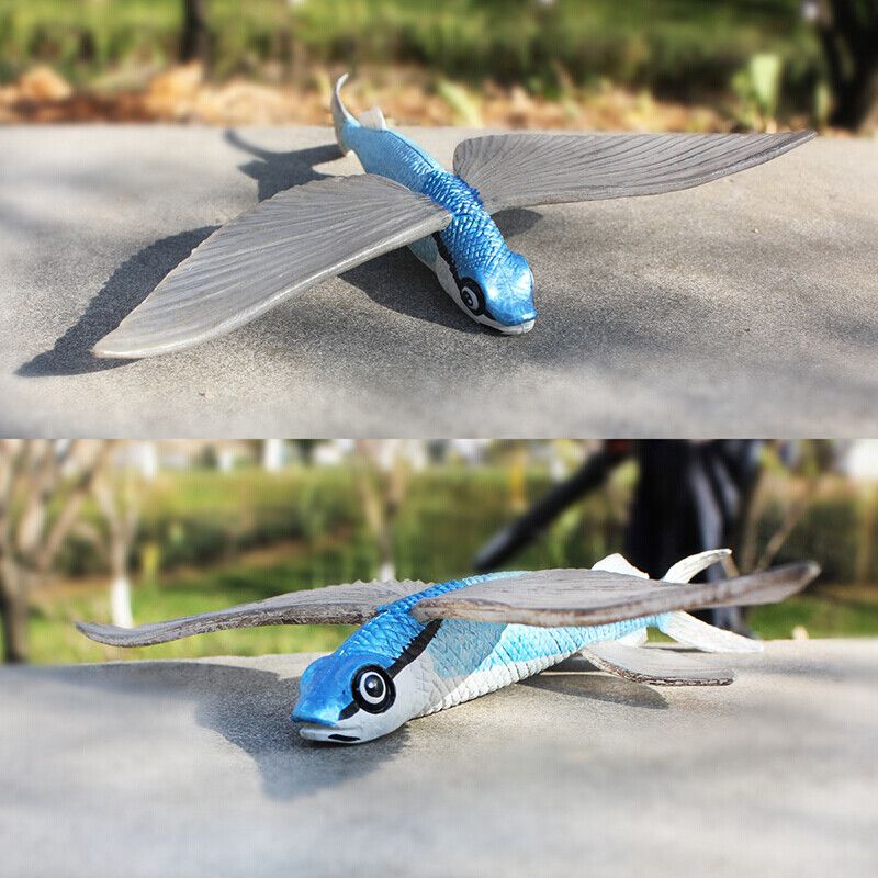 金枪鱼玩具宝宝超大号飞鱼实心海底动物塑胶儿童科教礼物旗鱼3款套装