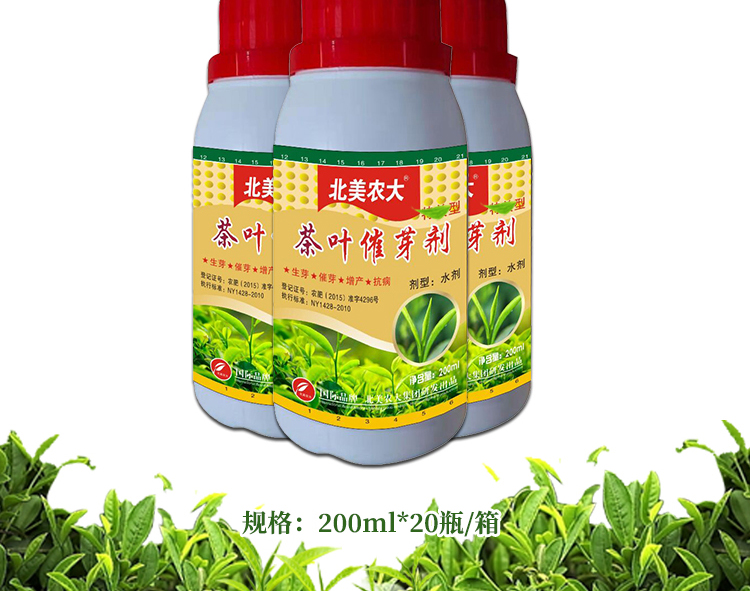 茶叶催芽剂专用叶面肥茶树催芽素早发芽细胞分裂催发嫩芽肥芽齐1瓶200