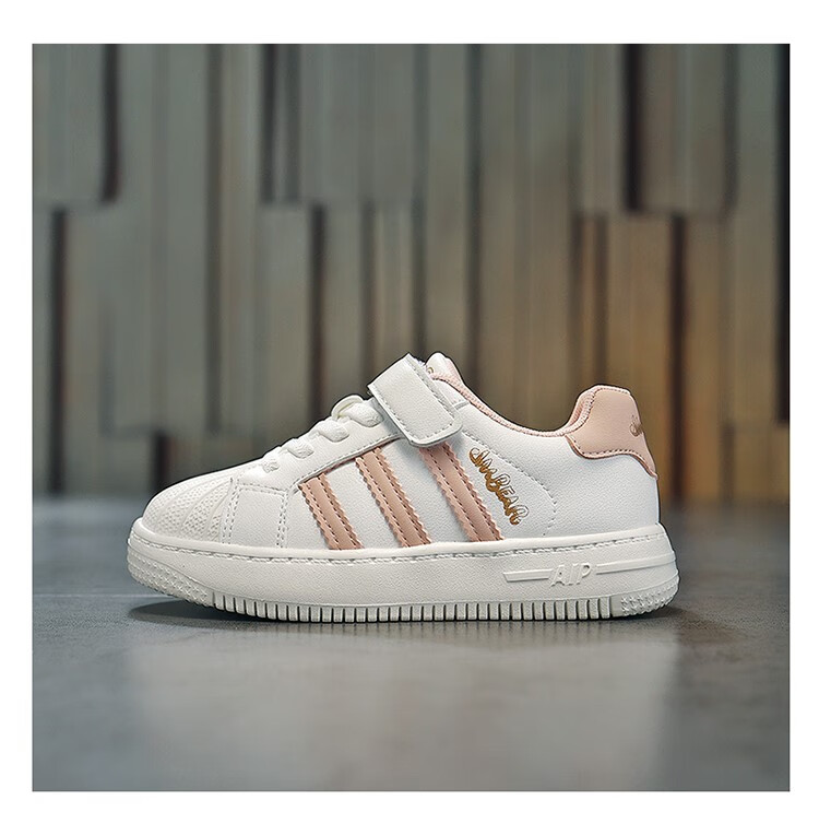 杰米熊童鞋 杰米熊儿童小白鞋2022秋冬季款女童鞋子女孩板鞋学生运动