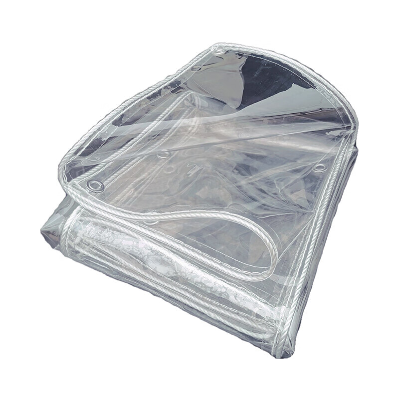 麦桑荷透明防雨布pvc防水布加厚布料帆布阳台遮雨塑料布油布防晒雨