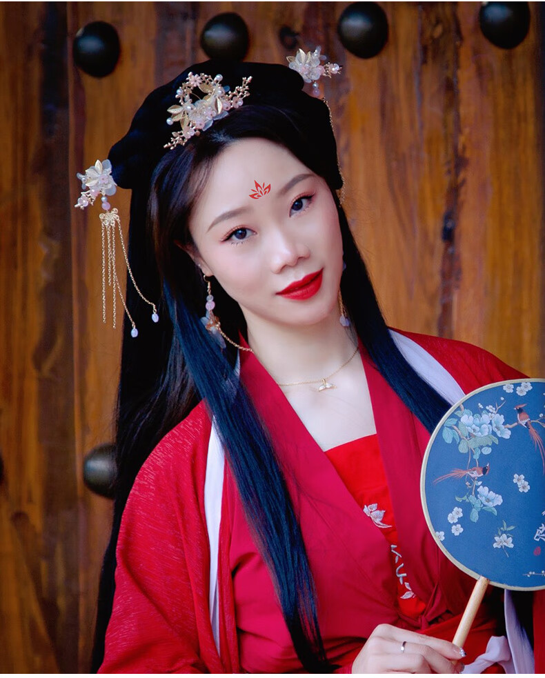 装饰贴纸舞台表演cos写真古装贴持久防水配饰眉心纹身贴30张共518贴