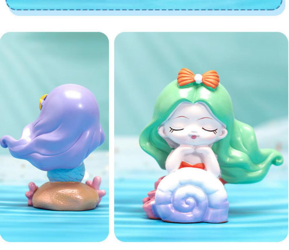 海洋之心美人鱼女孩盲盒玩具网红新款男生版女孩儿童生日礼物 漫步