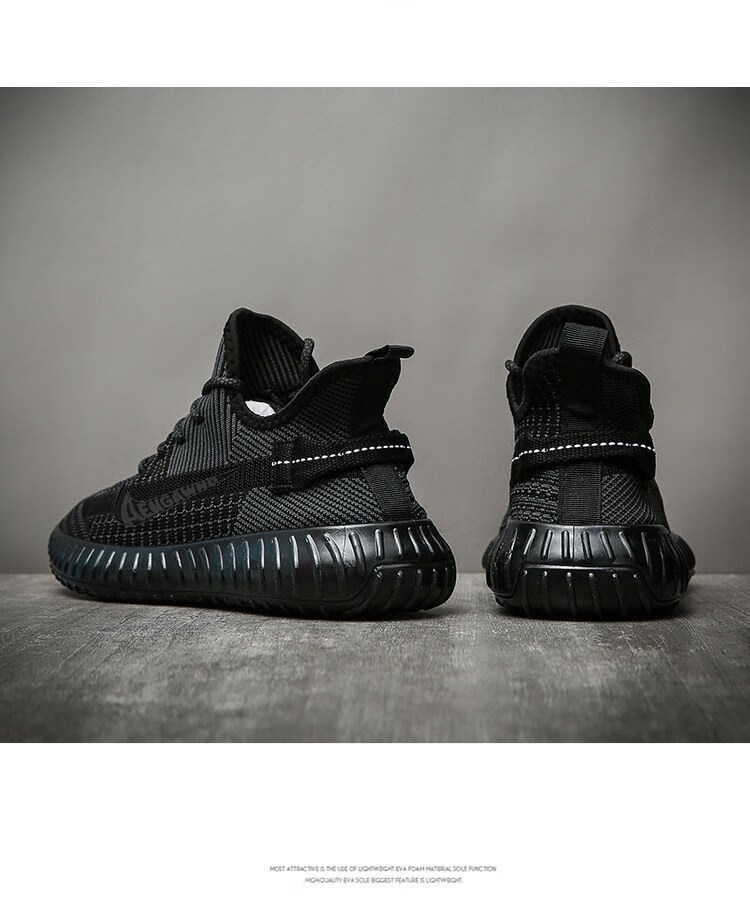 【官方自营旗舰店】aj椰子鞋350男鞋秋季透气网鞋休闲跑步运动鞋男