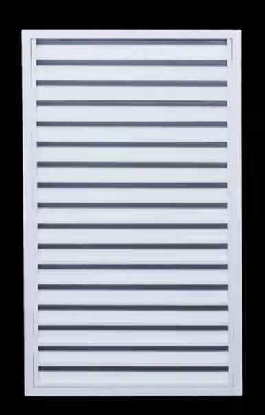 百页通风窗铝合金百叶室外通风口防雨百叶窗风机防雨罩空调主机百叶罩