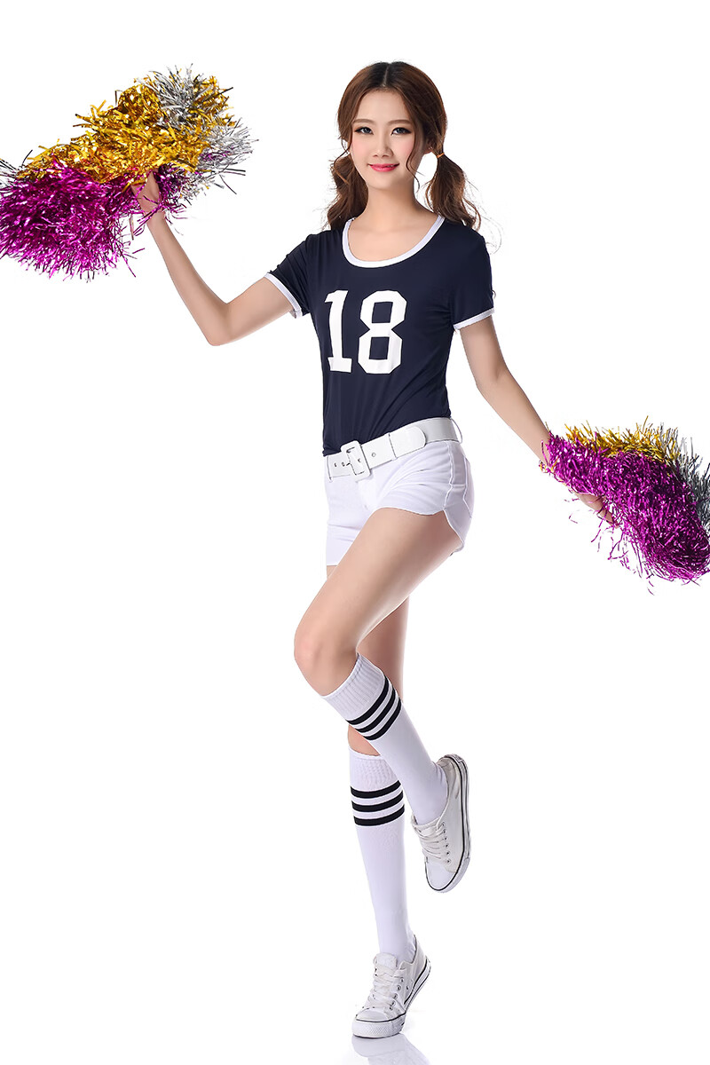 世界杯足球宝贝团体操服装拉拉队服装女套装啦啦队c哩c哩舞蹈服 桔色