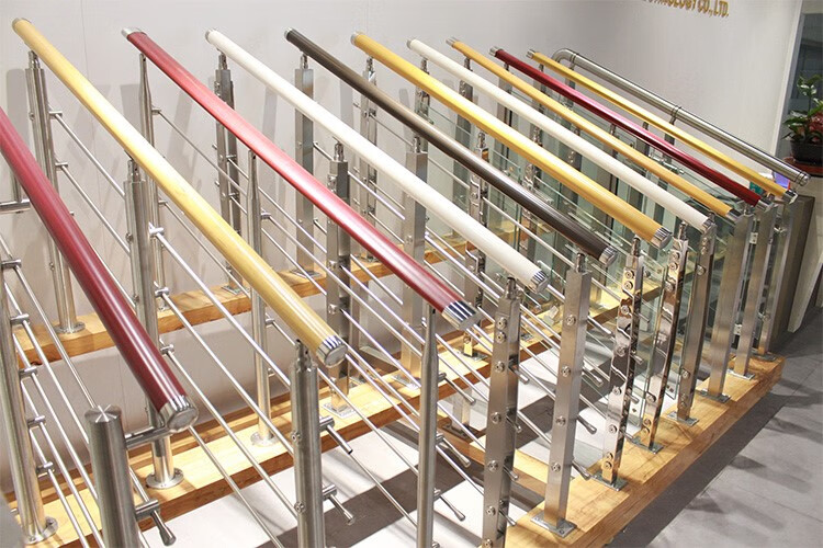 方管椭圆阳台扶栏围栏楼梯扶手pvc立柱护栏不锈钢简约圆管一条直径50