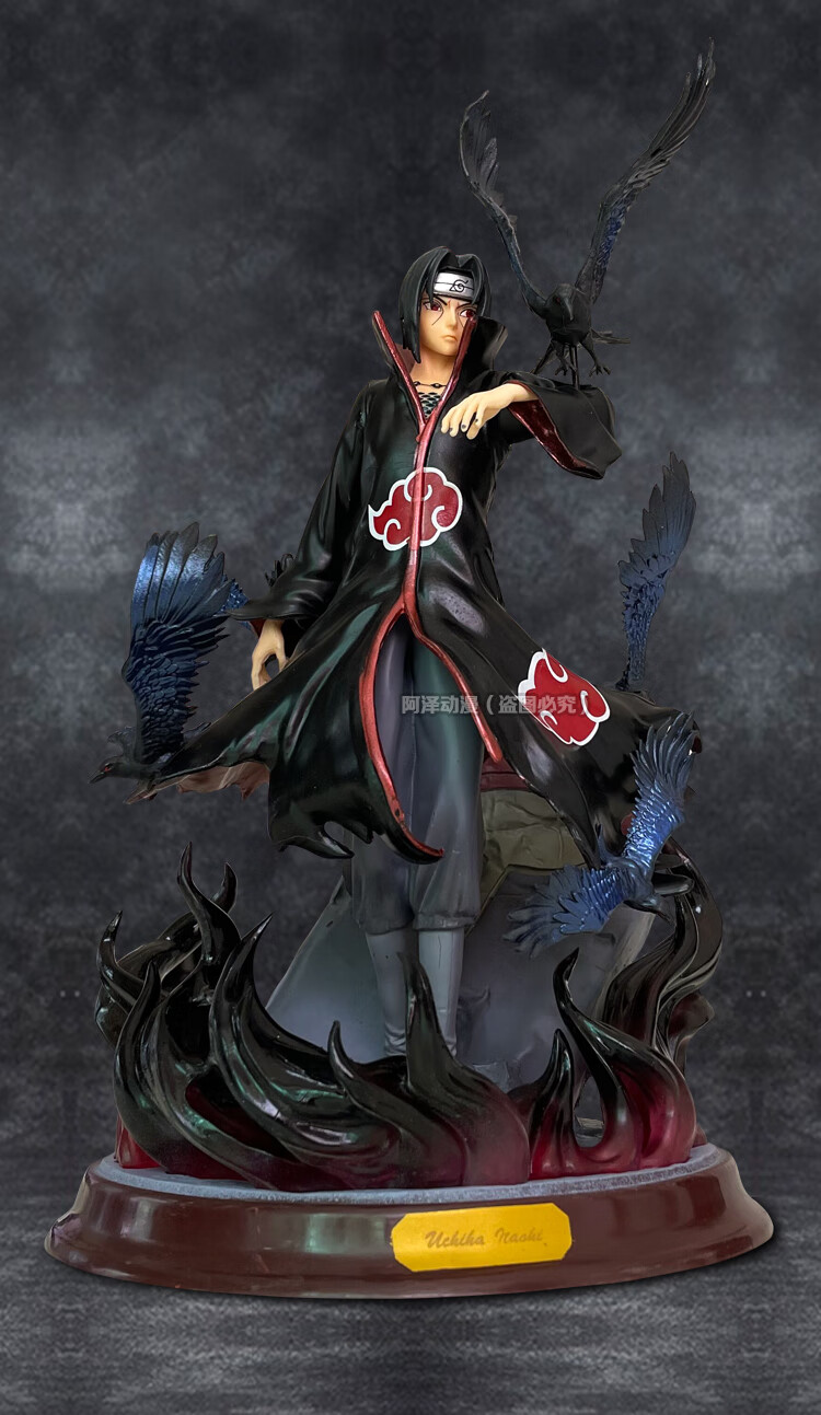 万代(bandai)宇智波鼬神gk模型乌鸦晓组织火影忍者公仔摆件周年边生日