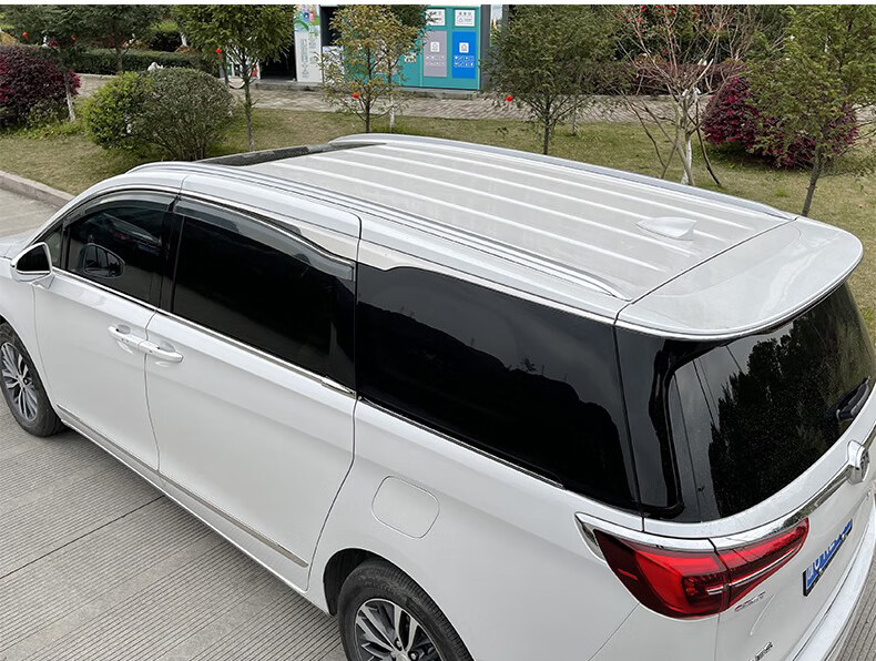 别克gl8行李架适用别克gl8es6523t gl6 昂科威车黑改银盖子顶旅行 gl6