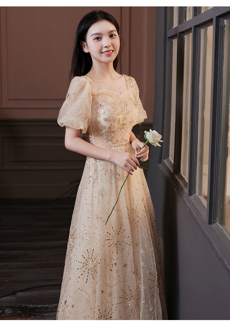 玫泊琳新品成人礼女礼服晚礼服裙女新款学生岁礼宴会气质优雅主持平时