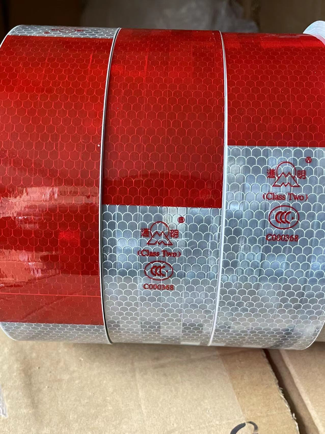 通明反光贴带切口货车反光条汽车反光纸车身标识贴通明年检反光贴
