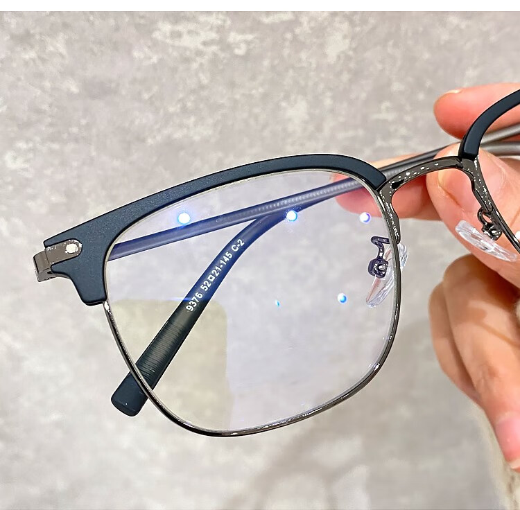 约兰德(yuelande) 眉毛架眼镜框男士文艺抗蓝光网红款女可配有度数平