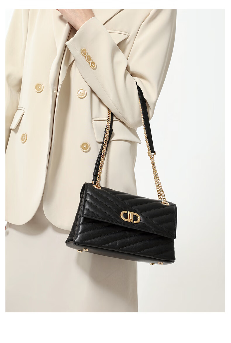 迪莱克丝女包店dilaks迪莱克丝2022新款女包时尚感链条包单肩斜挎腋下