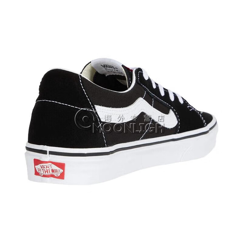 范斯vans sk8-low 软底透气平底拼接鞋面男式运动板鞋 classic white