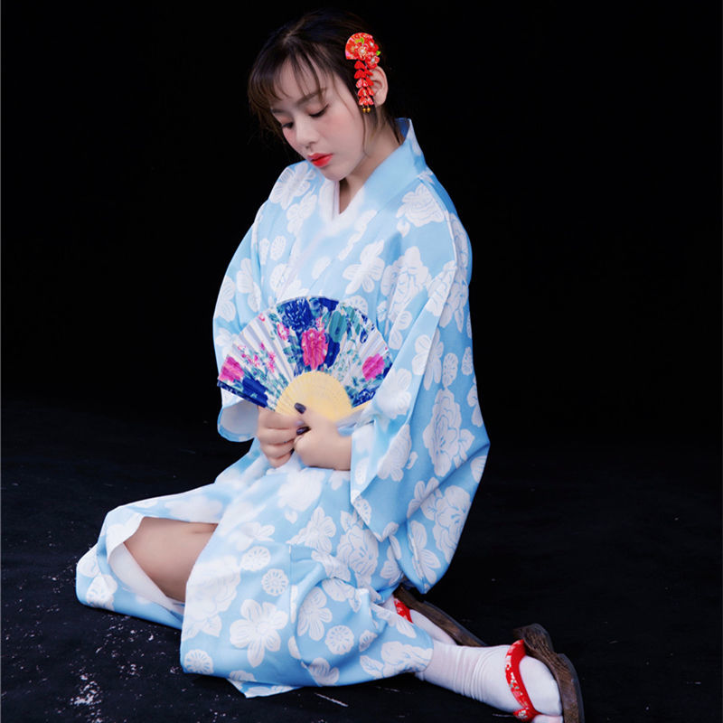 和服女正装神明少女和服套装日式拍照服装女日系写真衣服改良樱花和服