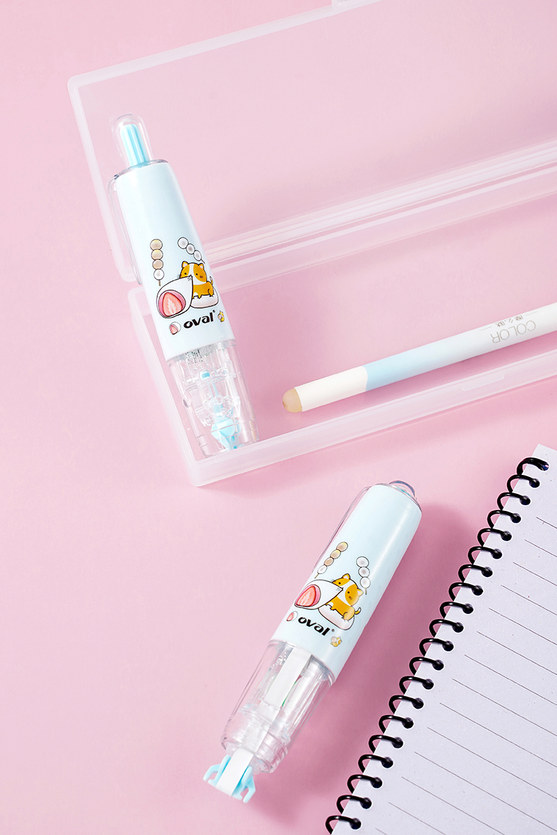 动物日式点心铺限定款oval欧文修正带按动式改正带可替换芯不易断6m