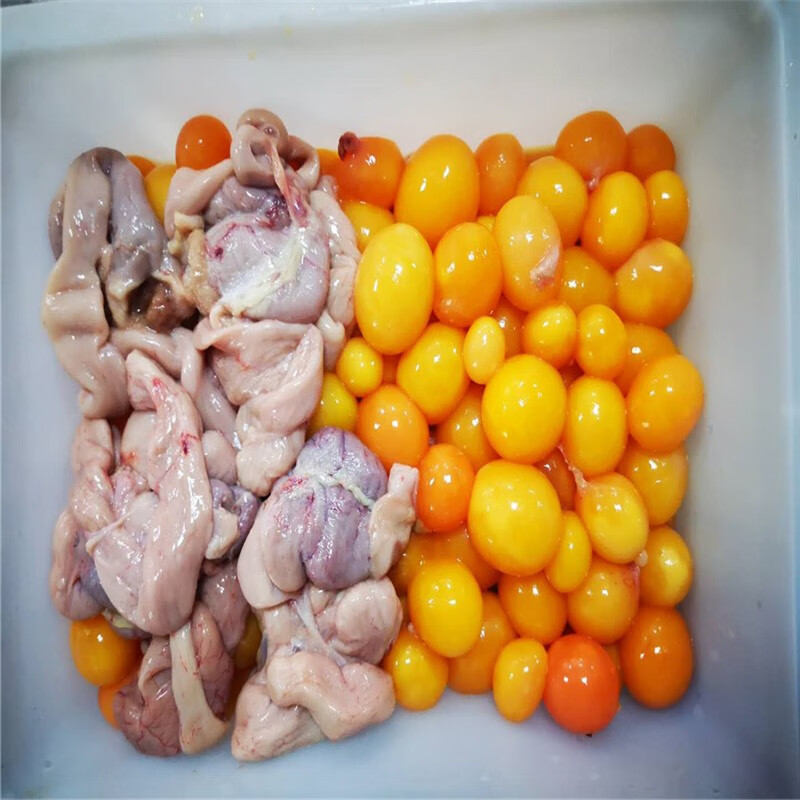 春光岛大菜园 鸡内脏蛋包蛋黄 鸡卵蛋 新鲜老母鸡卵巢鸡蛋肠蛋 1kg【2