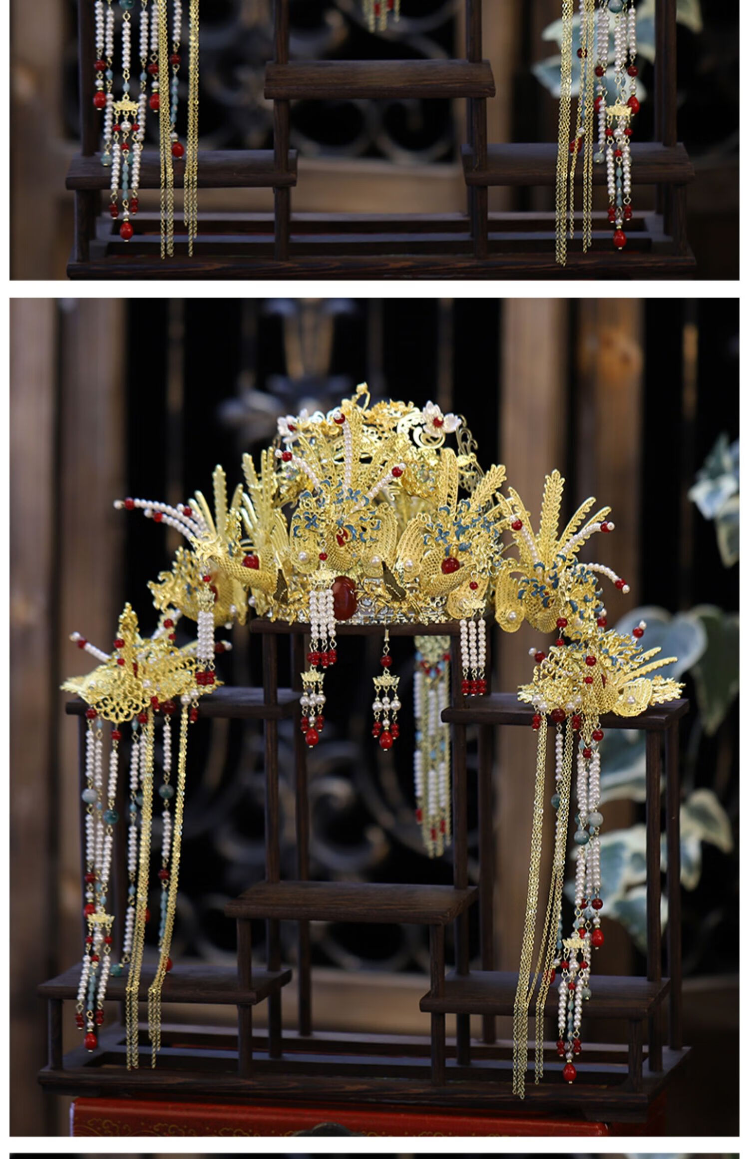 帛灵 明制凤冠头饰新娘奢华2022新款汉服发冠中式皇后大婚结婚秀禾