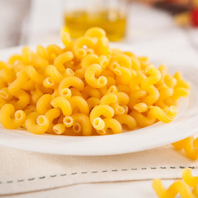 欧缇娜意大利面进口意面意粉空心粉 单色螺丝螺旋形两头尖小弯通意面