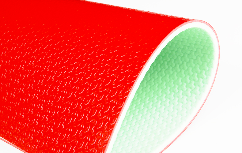 英利奥(enlio)乒乓球地胶室内防滑幸运石logo纹塑胶pvc运动地板 红