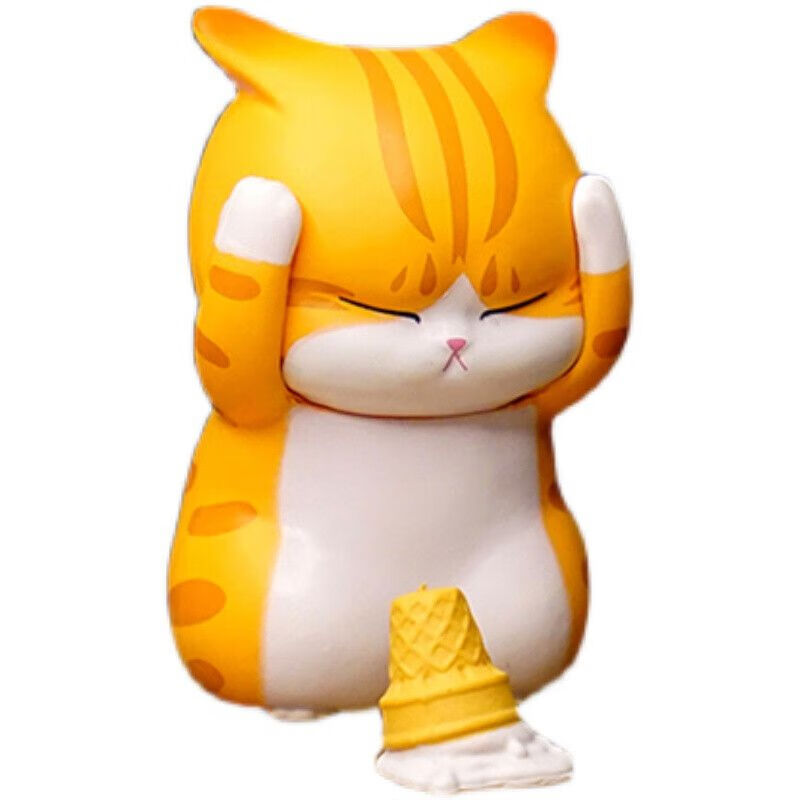 宫廷猫盲盒苦恼小猫盲盒空想造物模型烦恼猫咪拆盲盒摆件公仔苦恼小猫