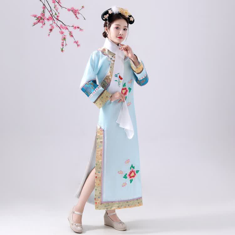 格格服装清朝满族古装女还珠格格服饰公主宫女皇后甄嬛传旗袍大码宫廷