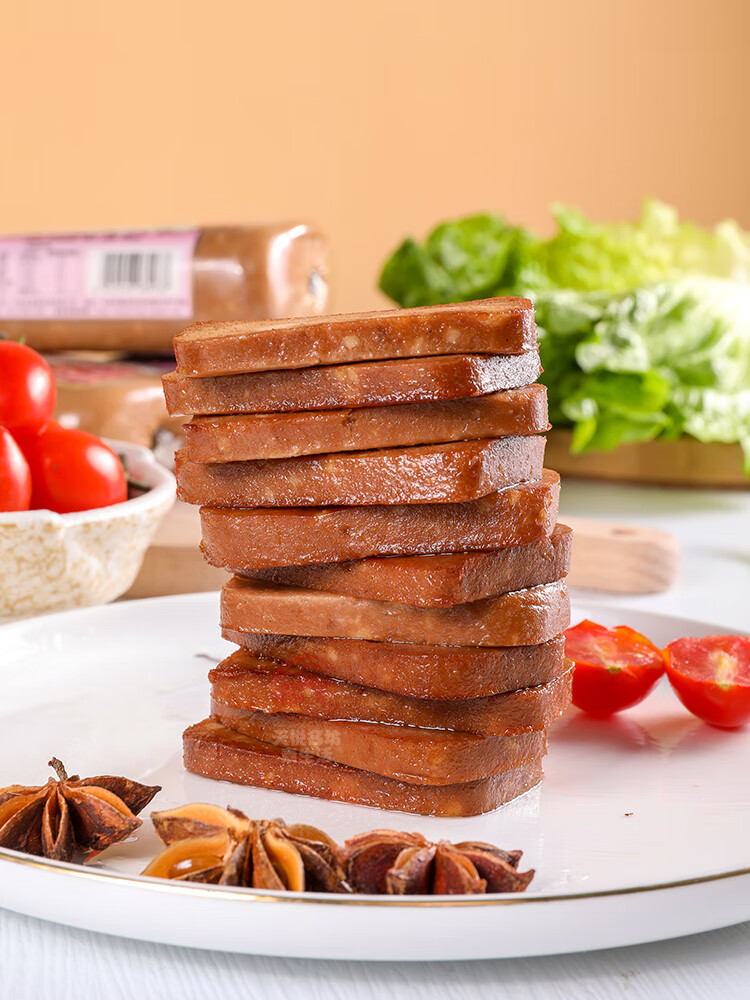 素莲素食佛家纯素肉素肠午餐肉火腿肠寺院斋素菜素食人造肉豆制品食材