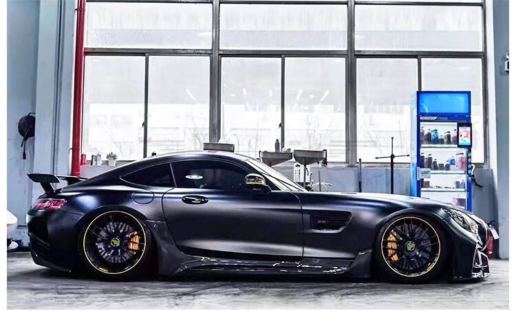 适用于奔驰amggtgtsgtr改装半碳纤前后杠侧裙尾翼机盖imp大包围广州