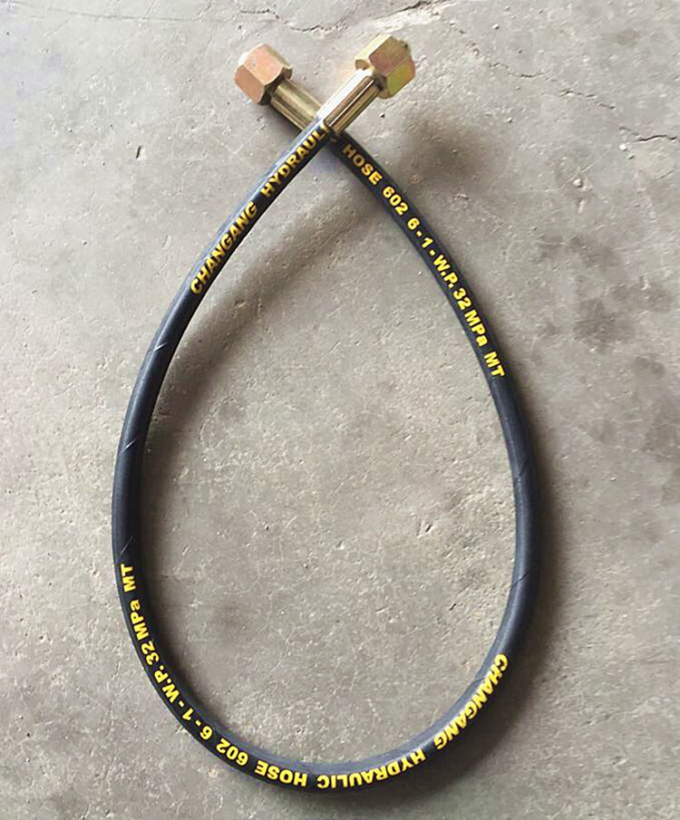 二氧化碳氧气氩气瓶过桥管高压过气管大瓶转小瓶充气过桥高压软管 1米