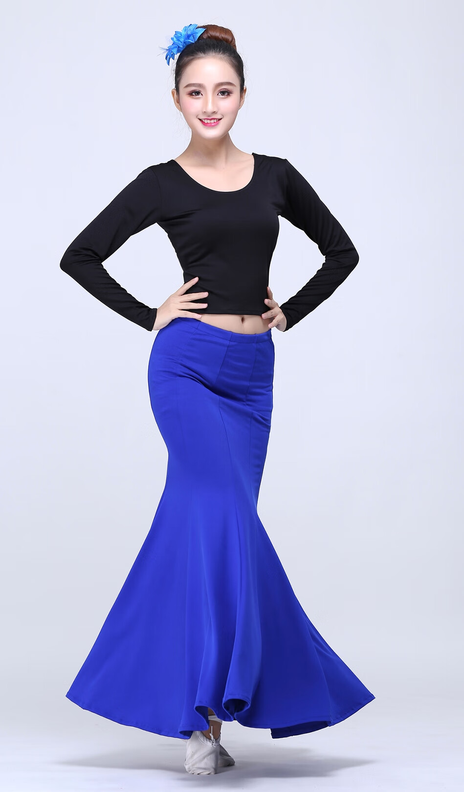 傣族舞蹈表演服装傣族服装女舞蹈演出服装鱼尾裙女艺考傣族裙子半身裙