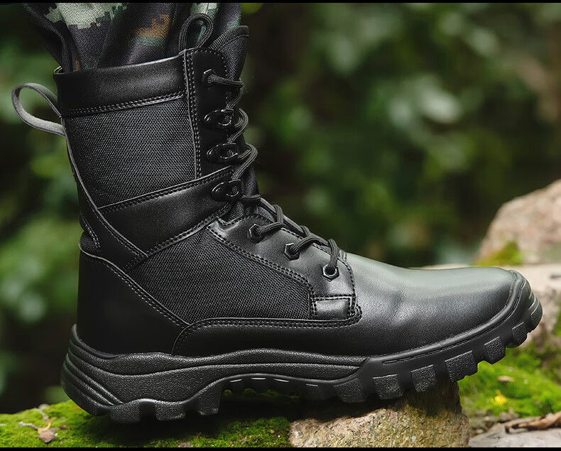 习威 正品17作战靴超轻特战靴16作战靴冬季陆战靴战术军靴户外登山鞋