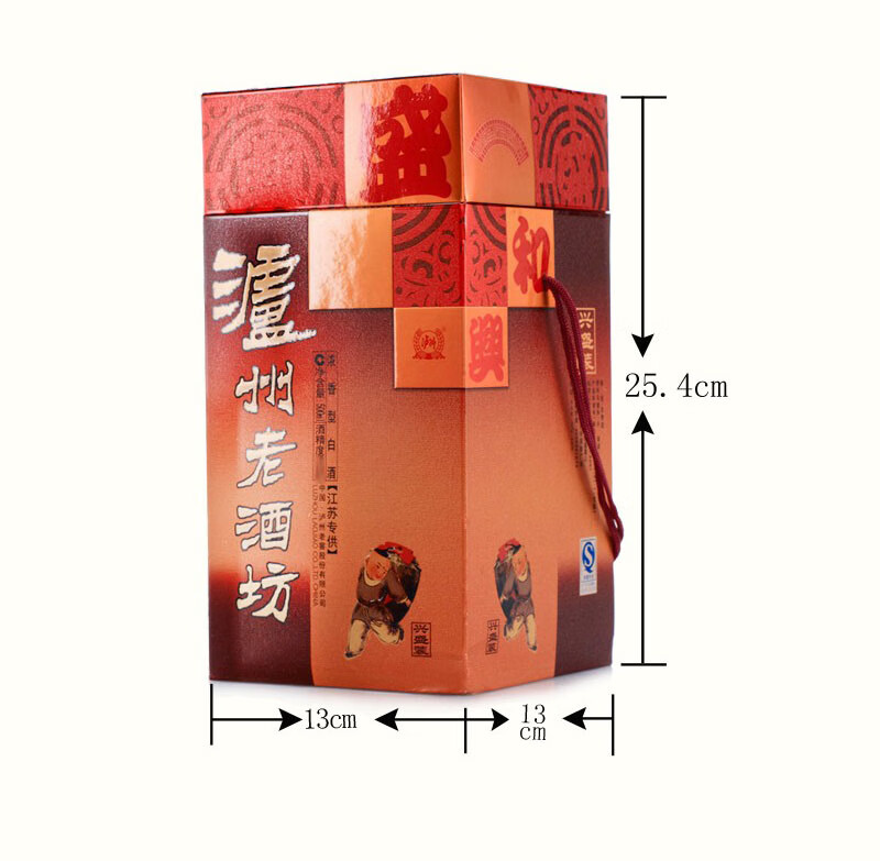 泸州老酒坊38度兴盛装浓香型白酒07年老酒单瓶装