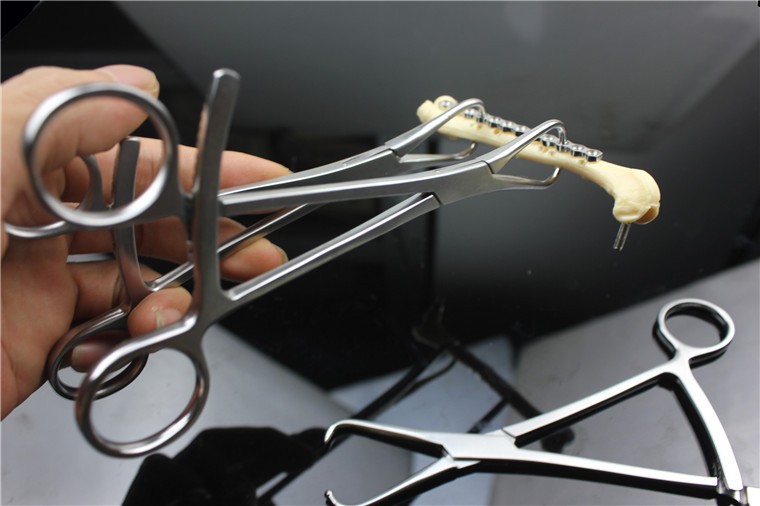 小动物骨科手术器械医用球头点状压接骨板复位钳尖头圆头复位器宠物