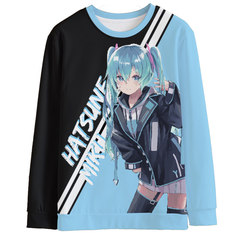 简顾(jiangu) 简顾 虚拟主播歌姬初音未来miku公主殿下圆领卫衣男女